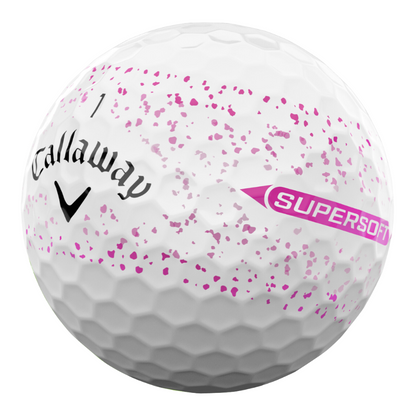 Callaway Supersoft Splatter 360 Pink Used Golf Ball