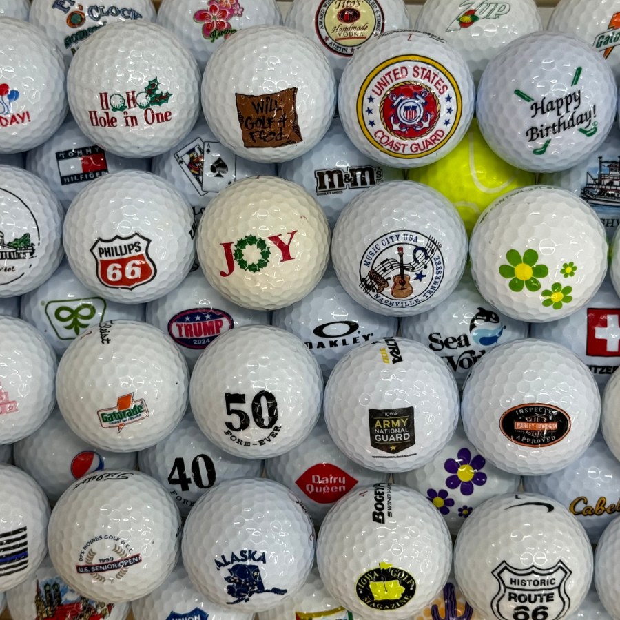 Collectible Logo Used Golf Balls