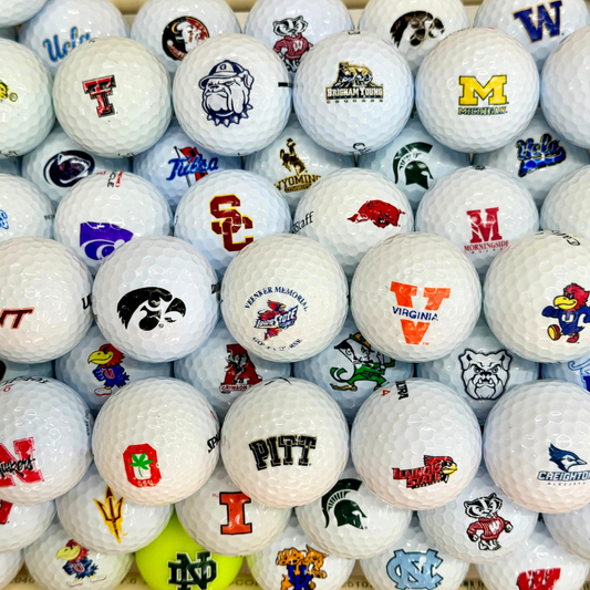 College_Logo_Mystery_Mix_Used Golf_Balls