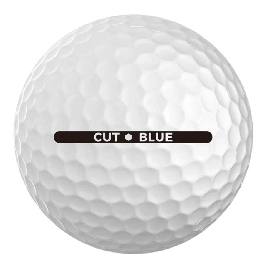 Cut Blue Used Golf Balls