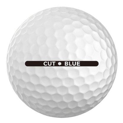 Cut Blue Used Golf Balls
