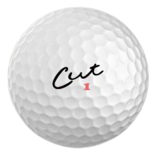 Cut DC White Used Golf Balls and Yellow Used Golf Balls DC Cut Mix