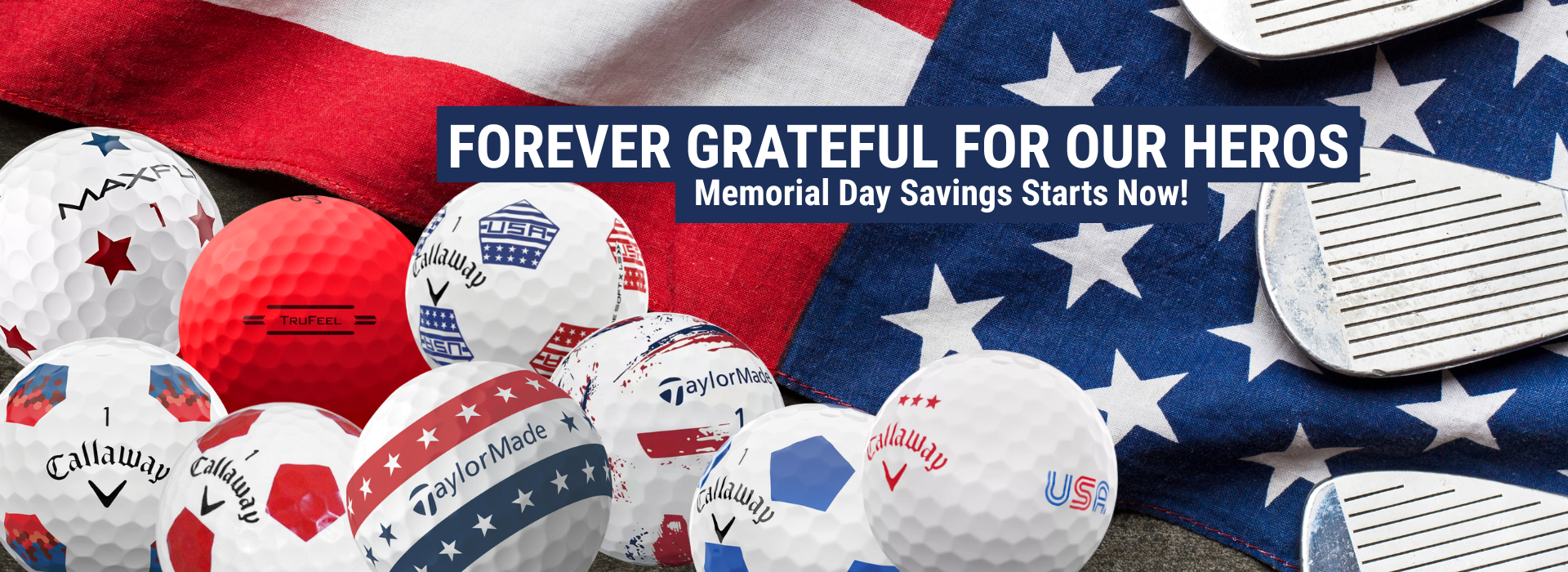 Memorial Day Savings on Used Golf Balls with golfballs.net