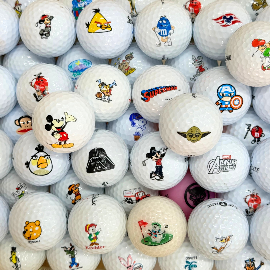 Disney/Cartoon Logo Used Golf Balls