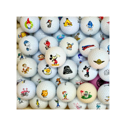 Disney/Cartoon Logo Used Golf Balls