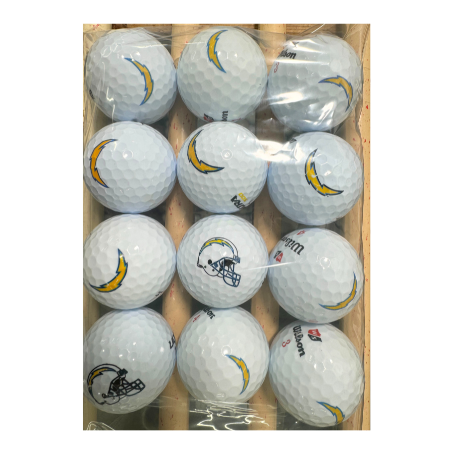 San Diego Chargers NFL Logo Golf Balls Used