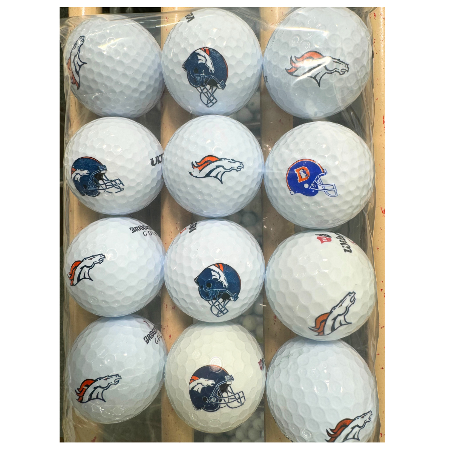 Denver Broncos NFL Logo Golf Balls Used