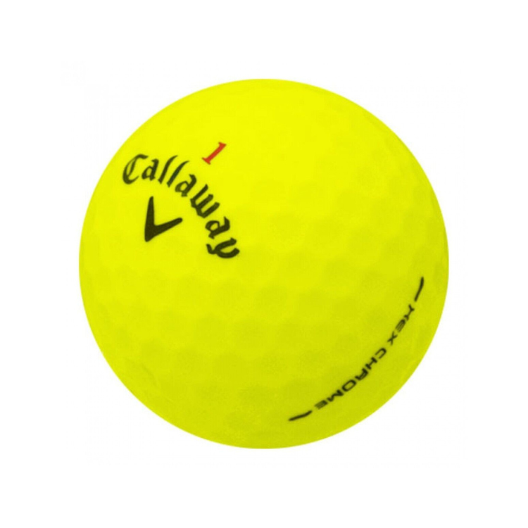 Callaway Hex Chrome Yellow Golf Balls