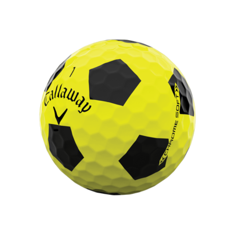 Callaway Chrome Soft Truvis Yellow & Black Golf Balls