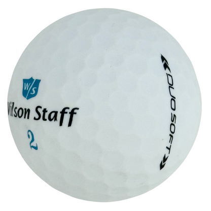 Wilson Staff Duo Soft Matte White Used Golf Balls