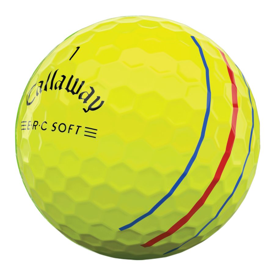 Callaway ERC Soft Triple Track Yellow Used Golf Balls