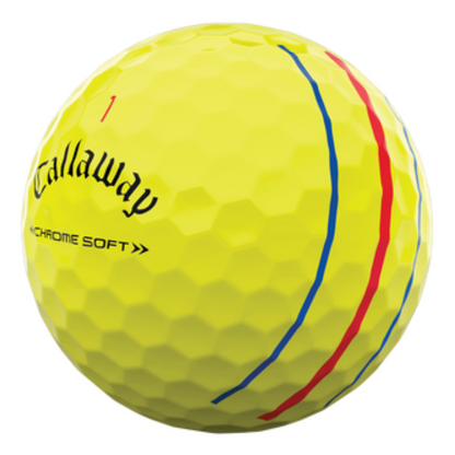 Callaway Chrome Soft Yellow Triple Track Used Golf Balls