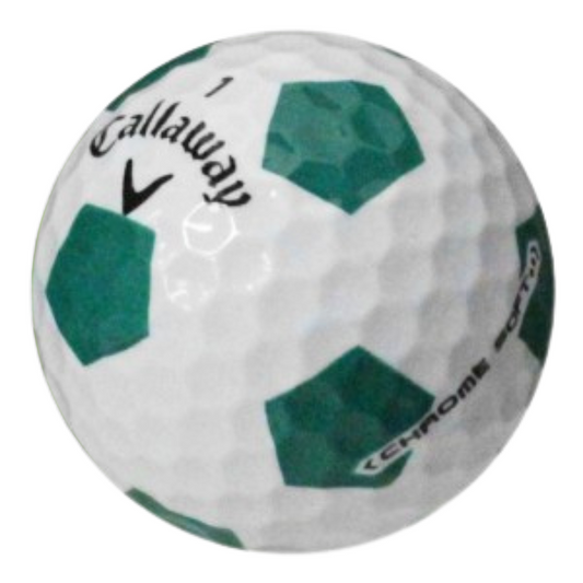 Callaway Chrome Soft Truvis Green and White Used Golf Balls - golfballs.net