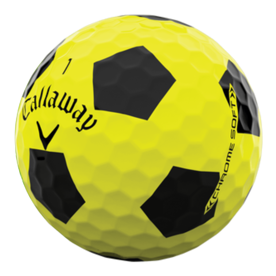 Callaway Chrome Soft Truvis Yellow and Black Used Golf Balls
