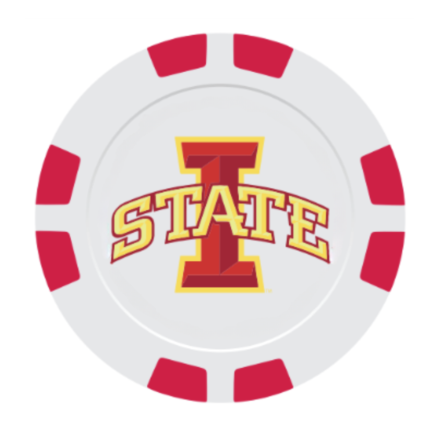Iowa State Cyclones Poker Chip Golf Ball Markers