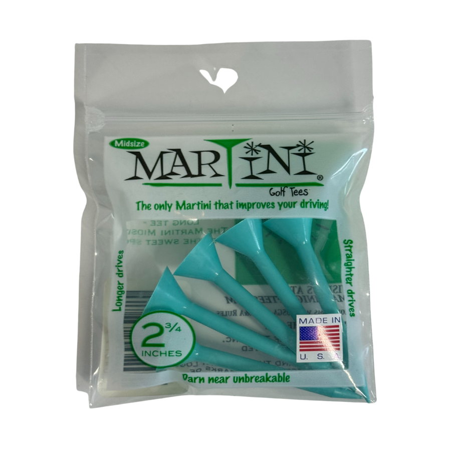 Martini Golf Tees 2 3/4" Aqua