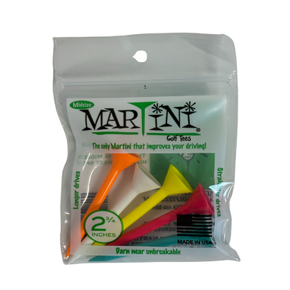 Martini Golf Tees 2 3/4" Multicolor