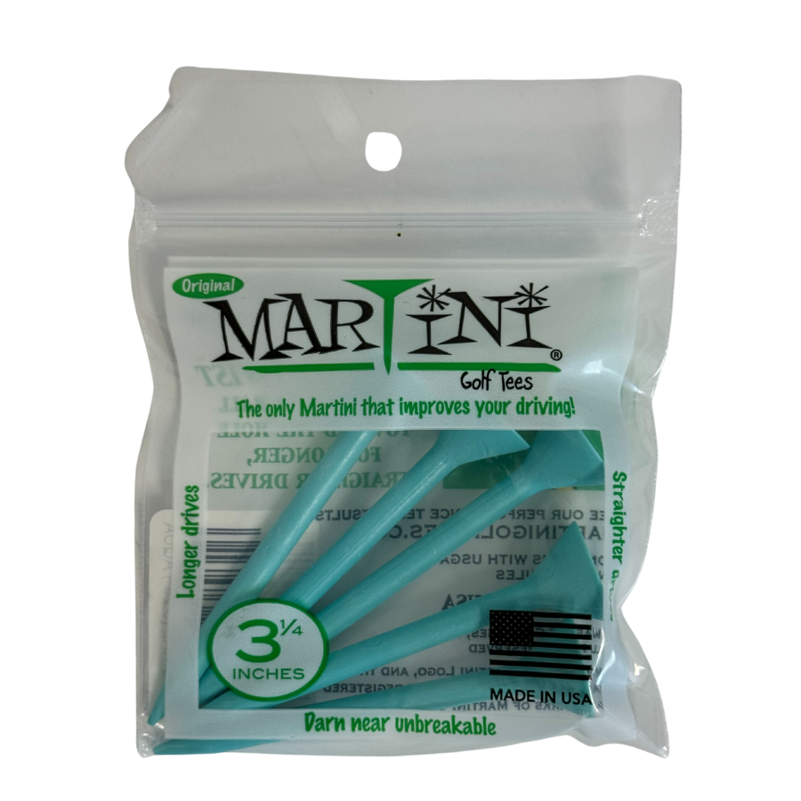 Martini Golf Tees 3 1/4" Aqua