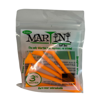 Martini Golf Tees 3 1/4" Orange