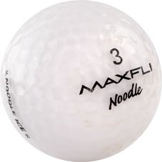 MaxFli Noodle White Ice Used Golf Ball