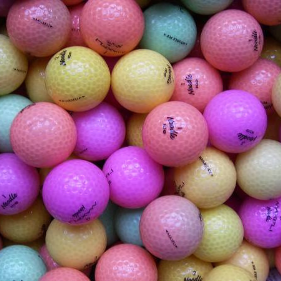 Maxfli Noodle Ice Color Mix Used Golf Balls