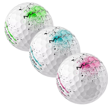 Maxfli Softfli Graffiti Mix Used Golf Ball Color Mix
