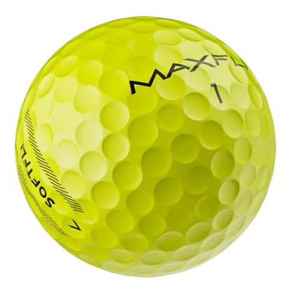 Maxfli Softfli Yellow Used Golf Ball