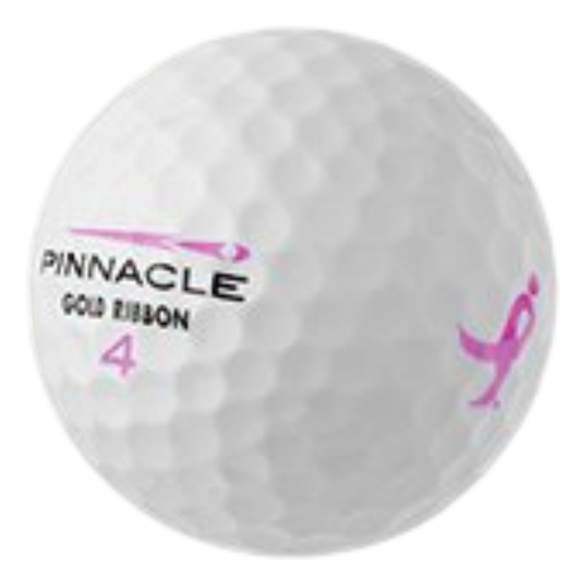 Pinnacle Lady Pink Ribbon Used Golf Ball