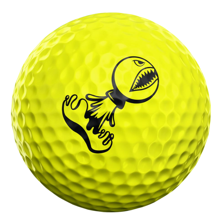 Piss Missle Yellow Used Golf Ball