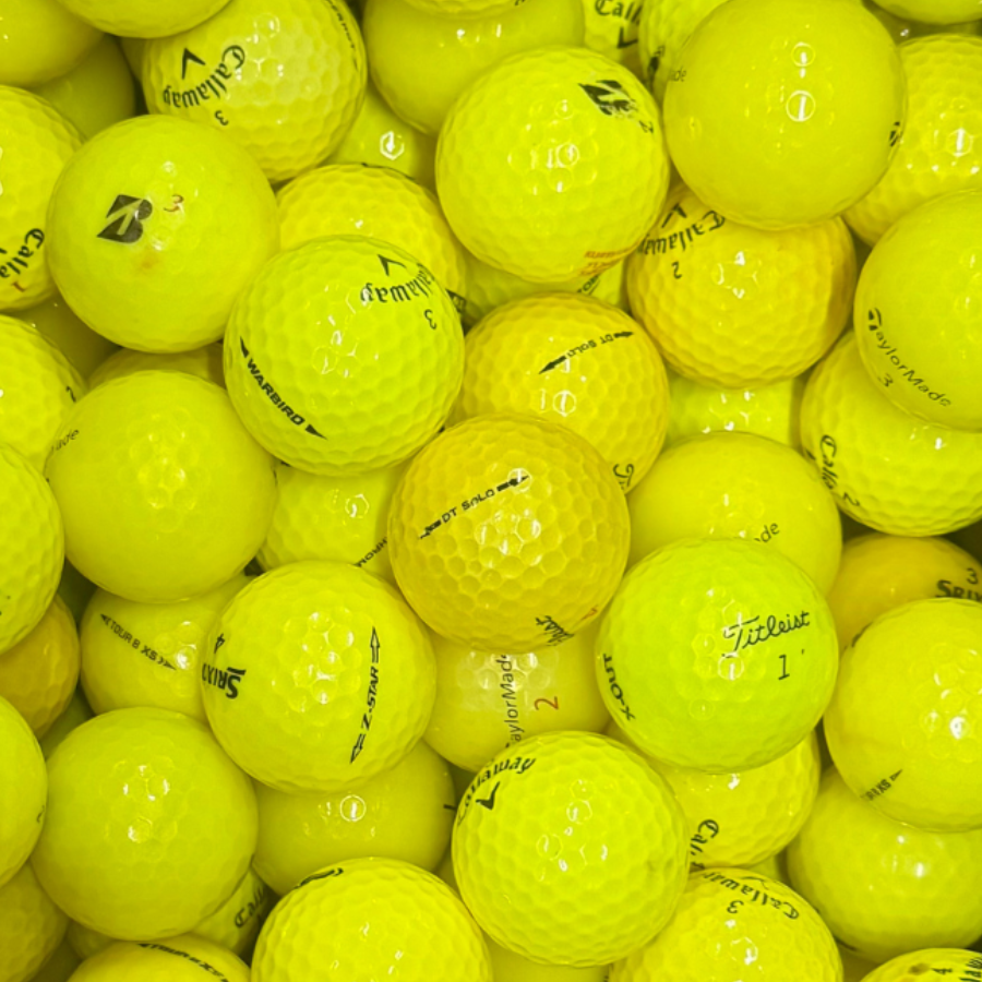 Premium Yellow Bulk Golf Ball Mixes