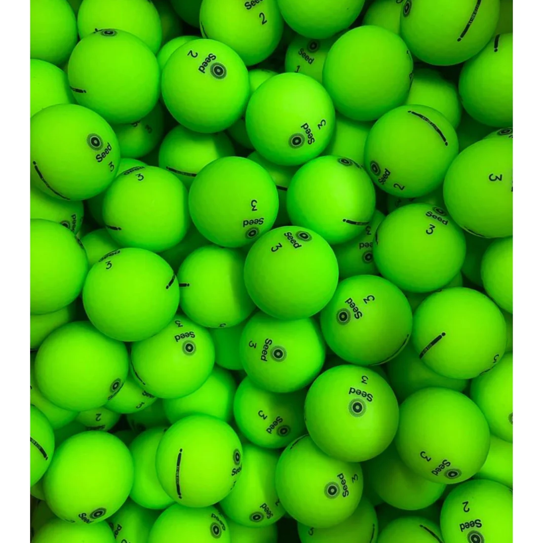 Seed Green used golf balls