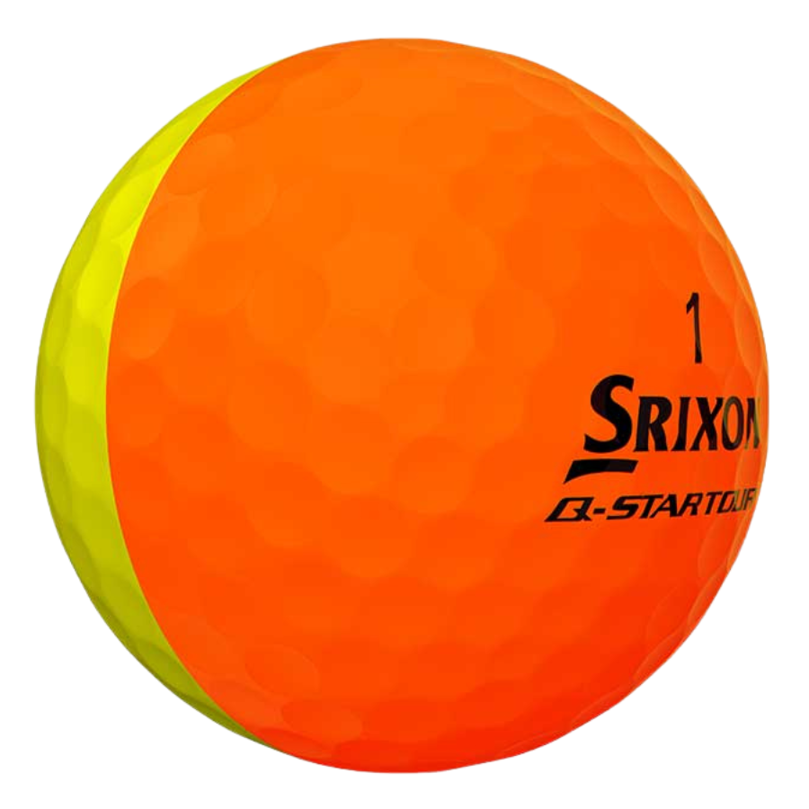 Srixon Q-Star Tour Divide Orange & Yellow Used Golf Balls