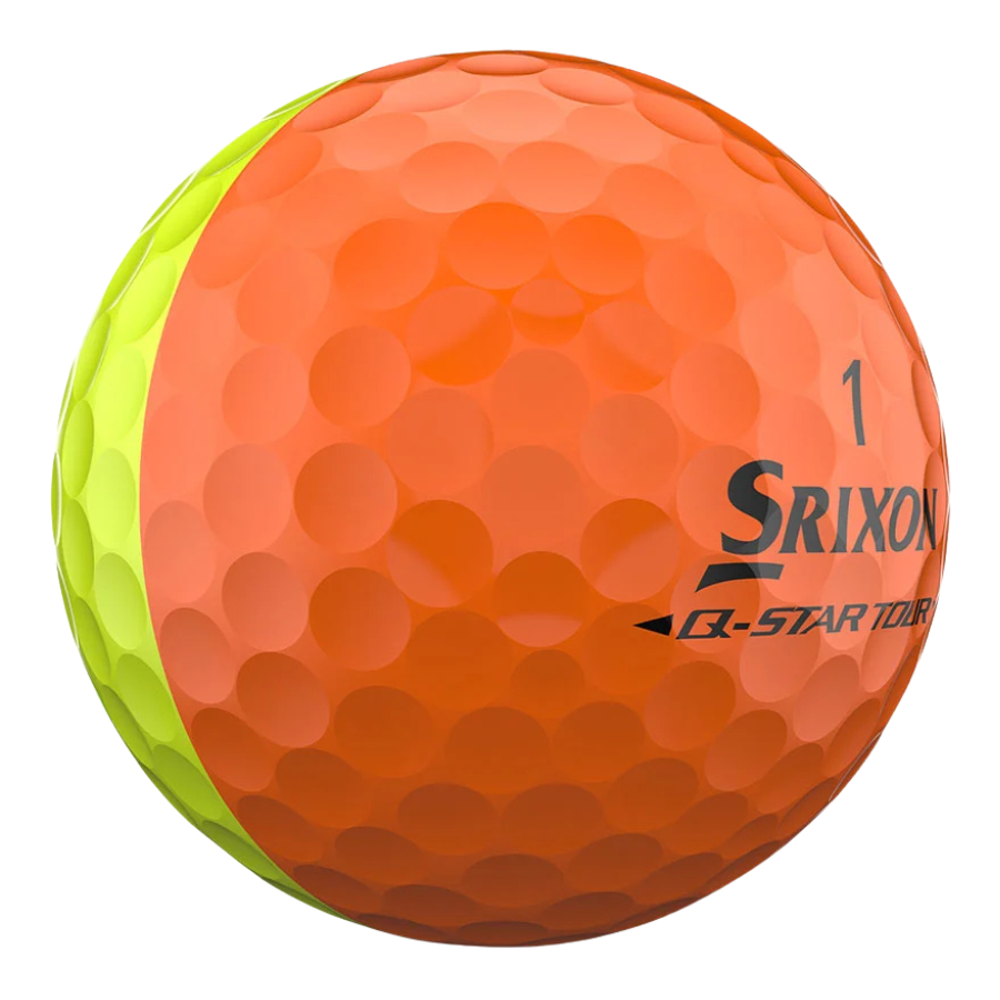 Srixon Q-Star Tour Divide Orange & Yellow (1 Dozen)