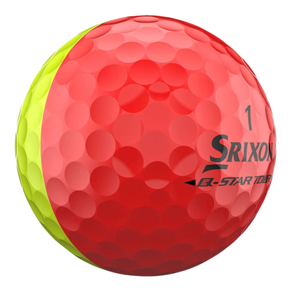 Srixon Q Star Tour Divide Red and Yellow Golf Ball 2025