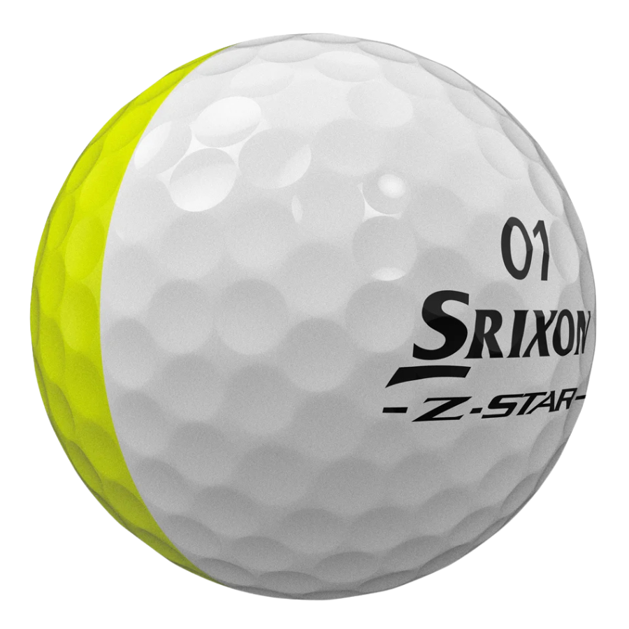 Srixon Z Star Divide Yellow and White Golf Ball 2025