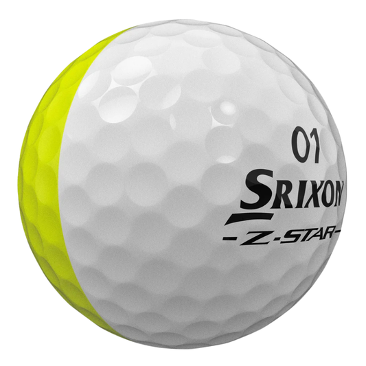 Srixon Z Star Divide Yellow and White Golf Ball 2025