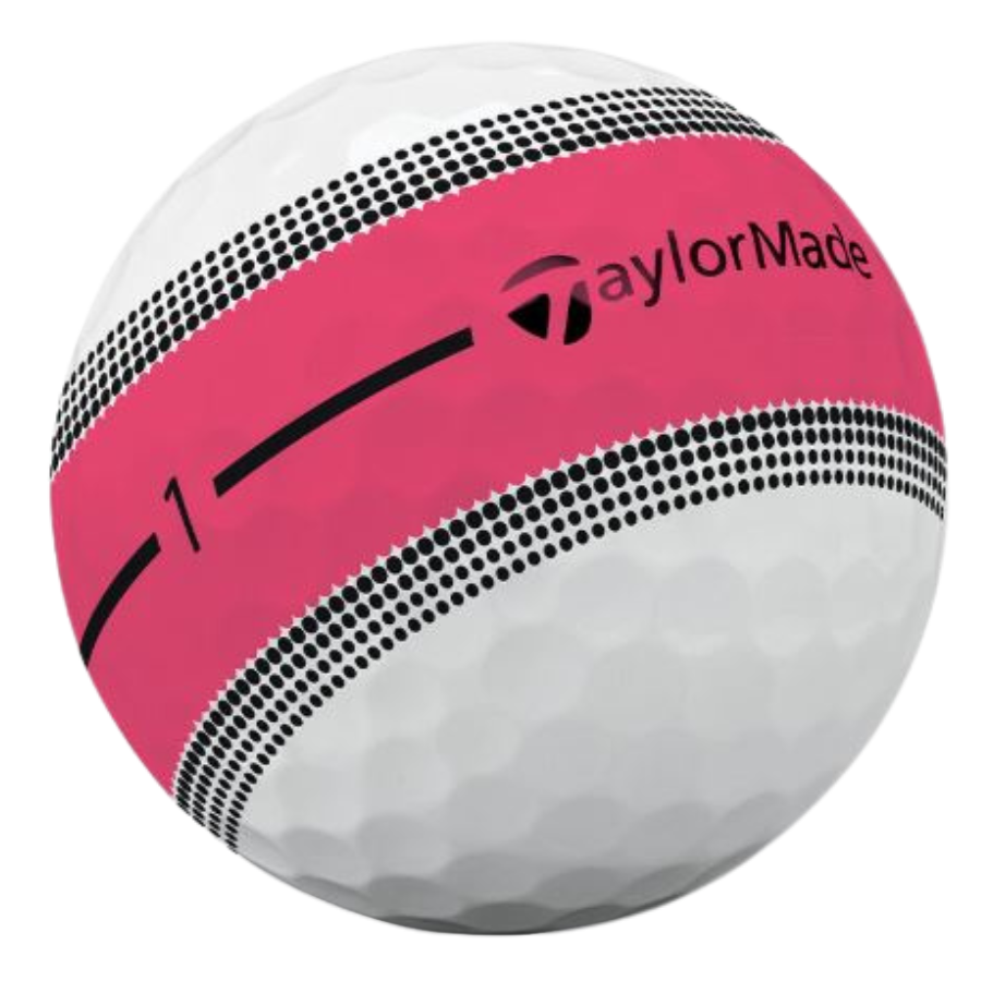TaylorMade Pink Stripe Used Golf Balls