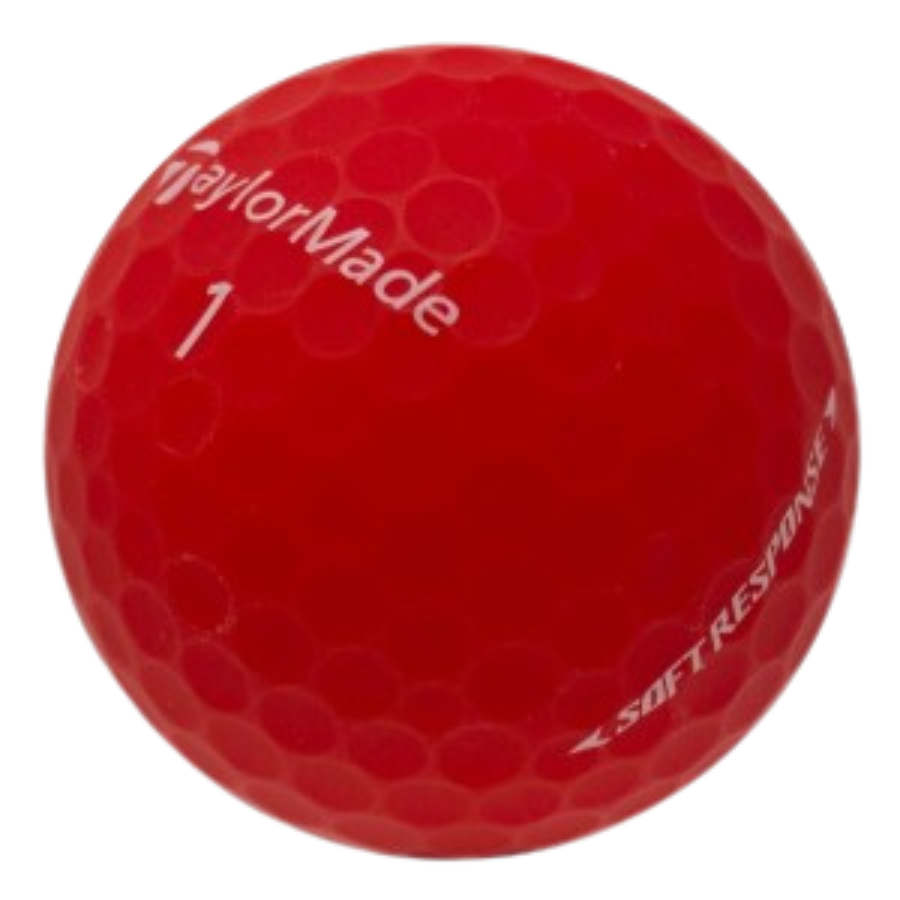 TaylorMade Soft Response Matte Red Used Golf Balls