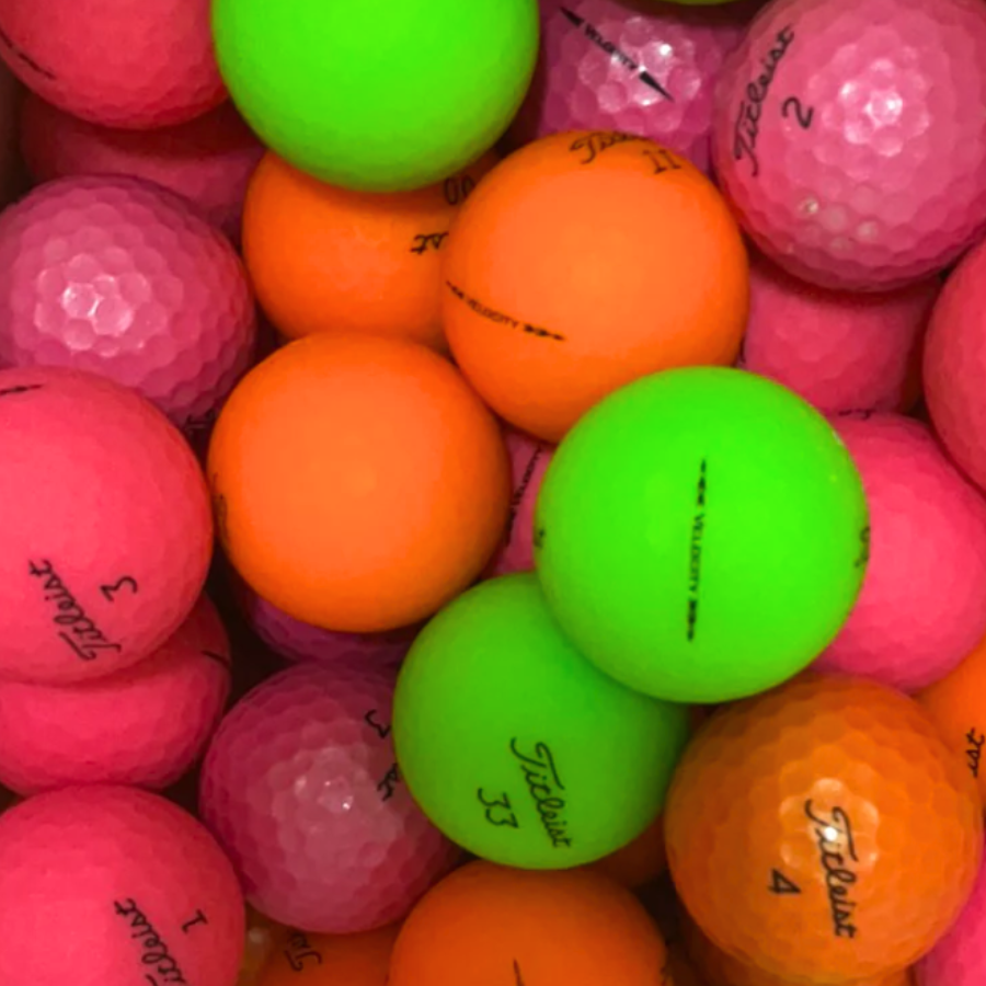 Titleist Color Mix Used Golf Balls