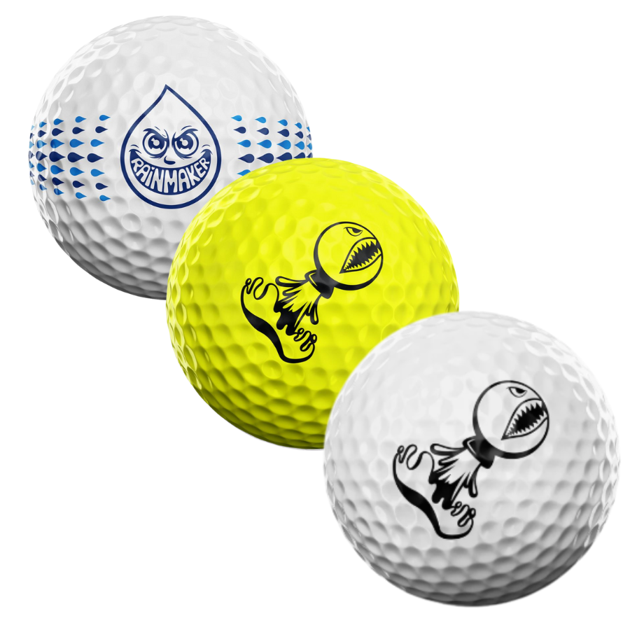 Used Piss Missile Mix Golf Balls