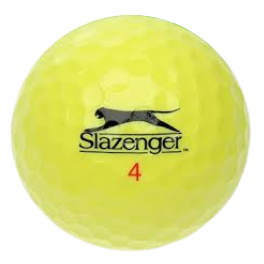 Used Slazenger Raw Distance Yellow Golf Balls