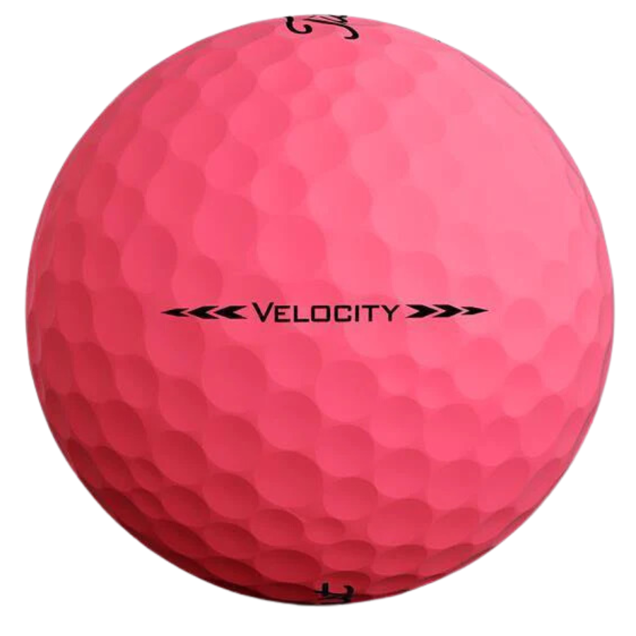 Titleist 【VELOCITY 】 希少ピンク 15球 新品 Titleist Velocity Matte Pink Used Golf Balls - golfballs.net