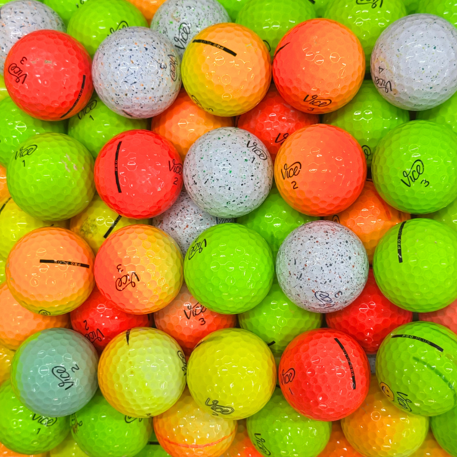 Vice MultiColor Mix Golf Balls 4A Near Mint