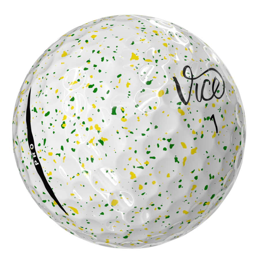 Vice Pro Drip Green and Yellow Golf Balls