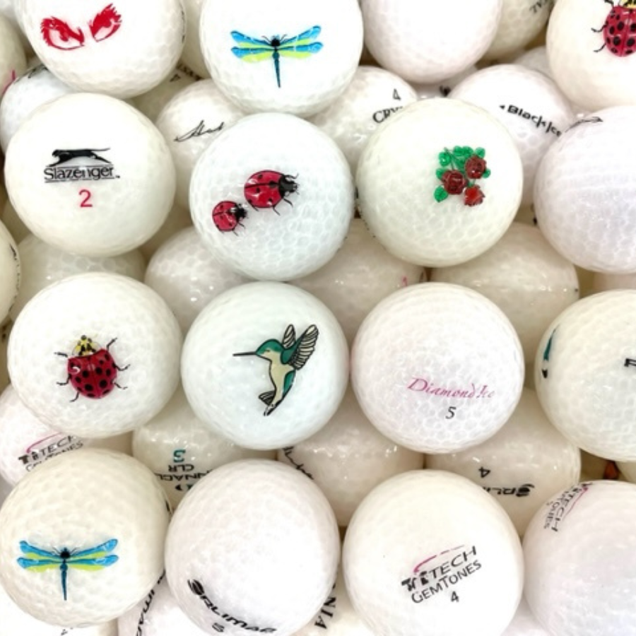 WhiteCrystalMix Golf Balls