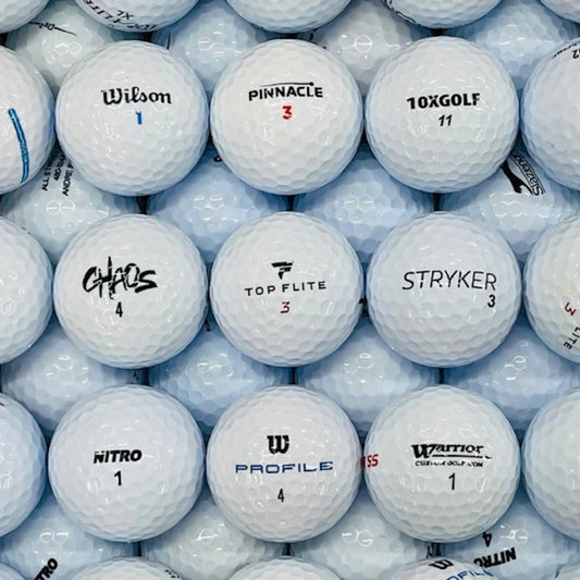 White Golf Balls Stacked