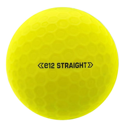 e12 Straight Matte Yellow Used Golf Balls