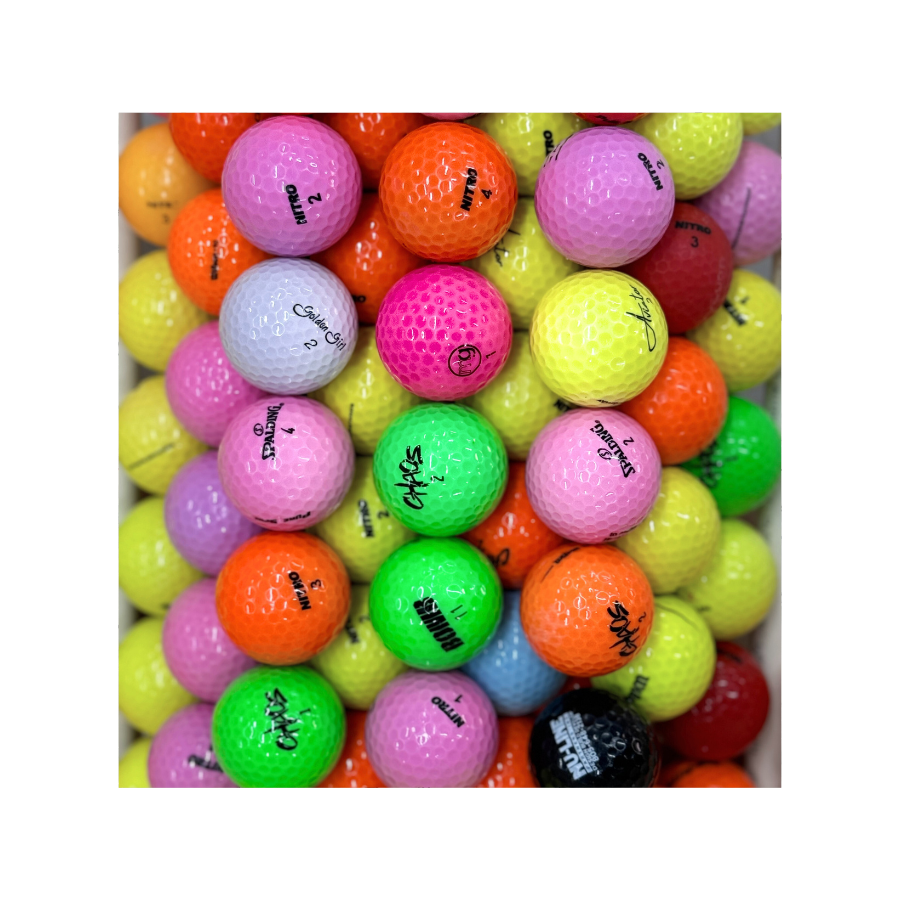 Colored Golf Balls - Used Golf Balls Color Mix - golfballs.net