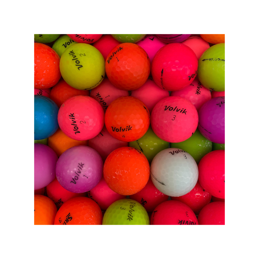 Volvik Color Mix - 4A Near Mint Golf Balls