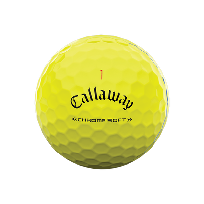 Callaway Chrome Soft Triple Track Yellow Used Golf Balls